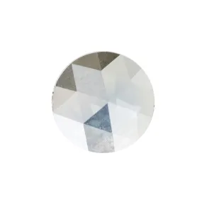 0.81CT MONTANA SAPPHIRE ROSECUT, GREY CLEAR WHITE BLUE YELLOW, 6.52MM