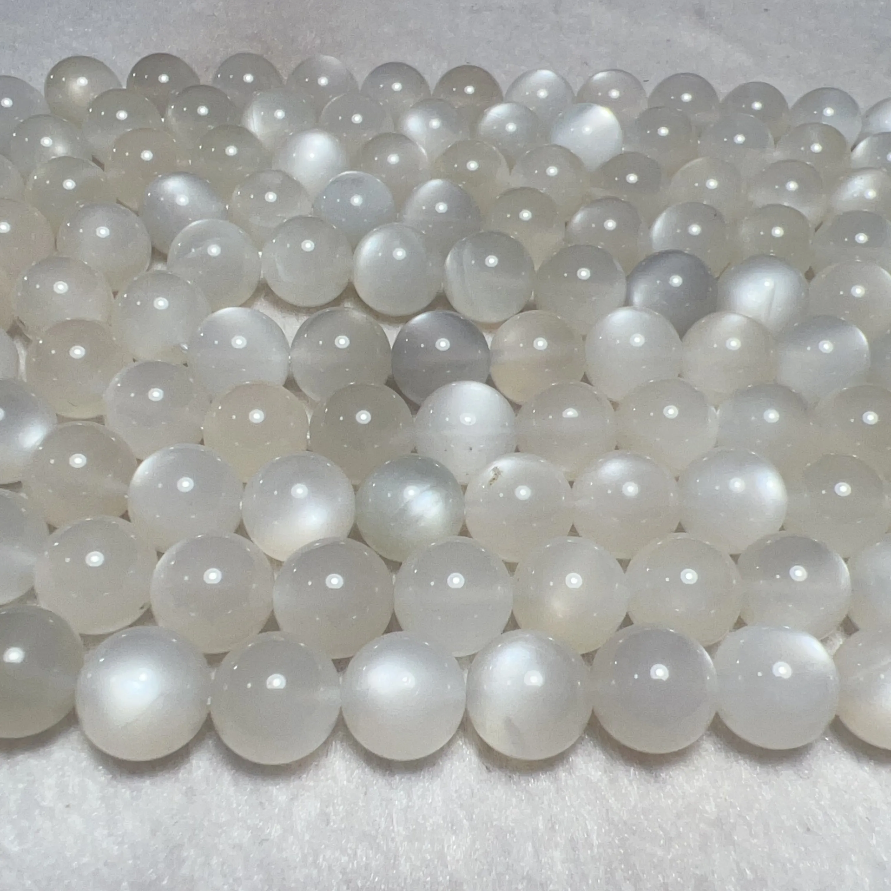 10mm Natural High-quality White Moonstone Round Bead Strands DIY Jewelry Supply