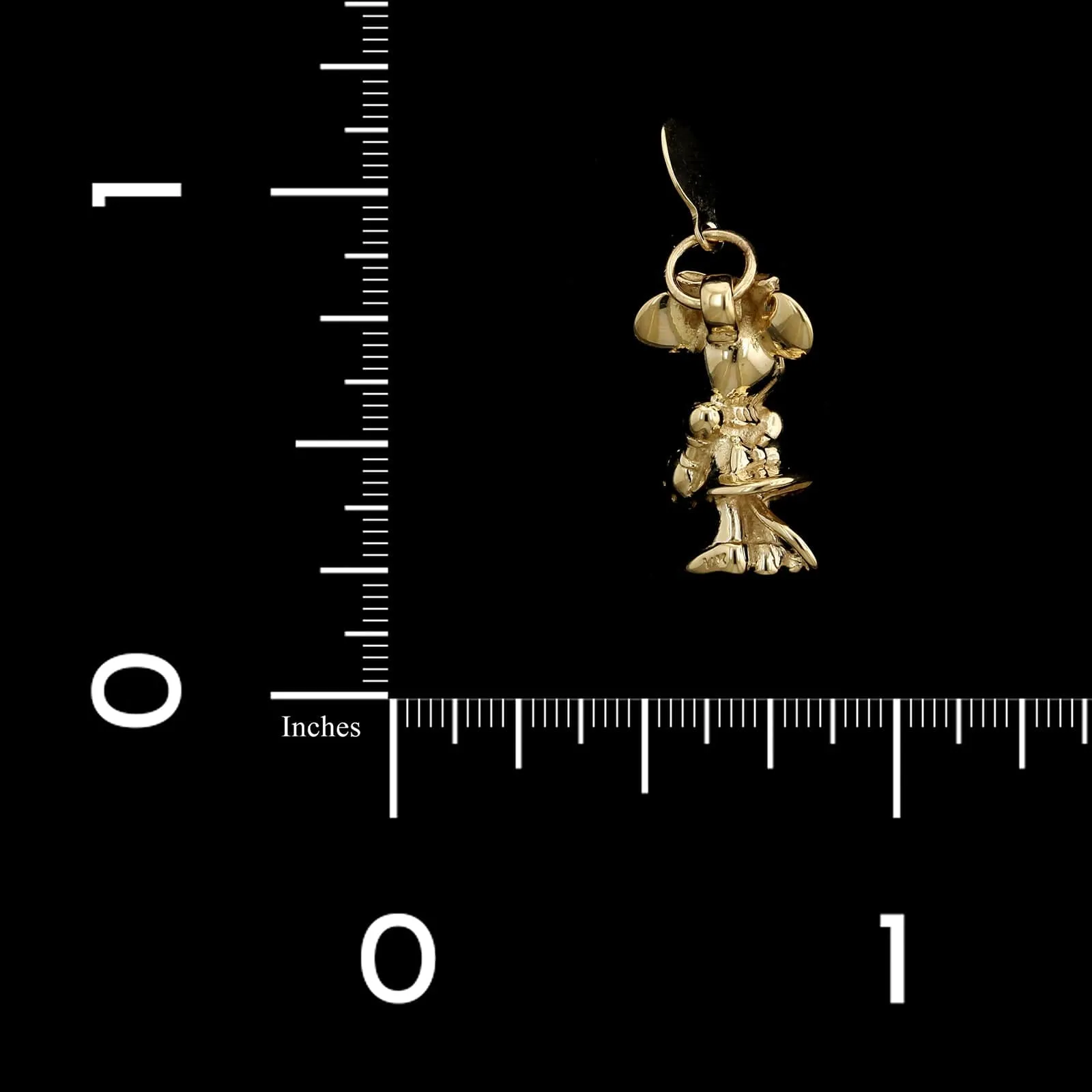 14K Yellow Gold Estate Disney Minnie Mouse Charm