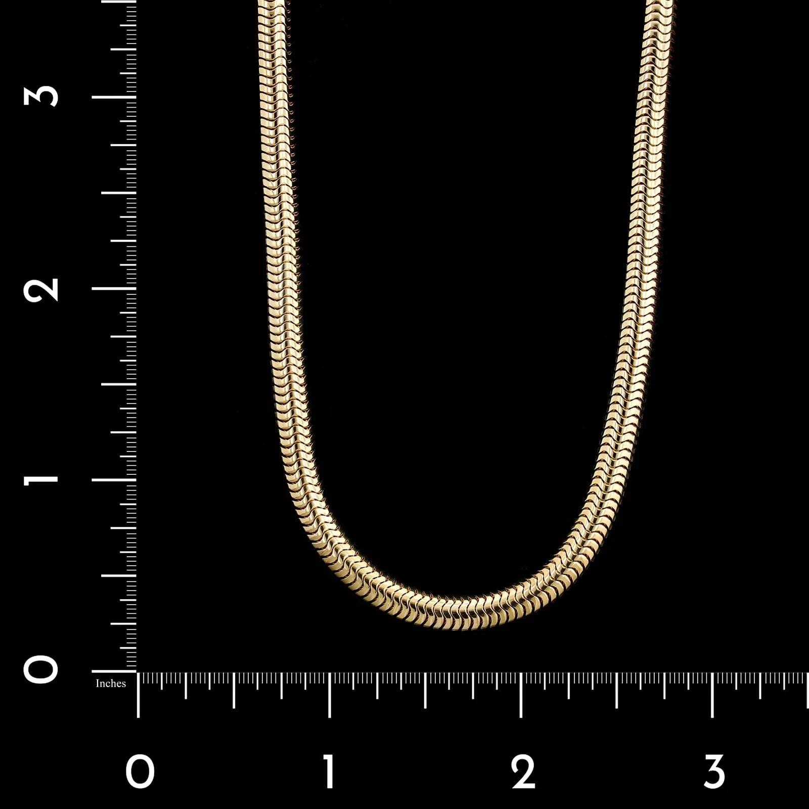 14K Yellow Gold Estate Snake Link Chain