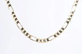 24" 14k Yellow Gold Figaro Chain (45.47g.)