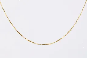 30" 14k Yellow Gold Bead & Rod Chain (3.95g.)