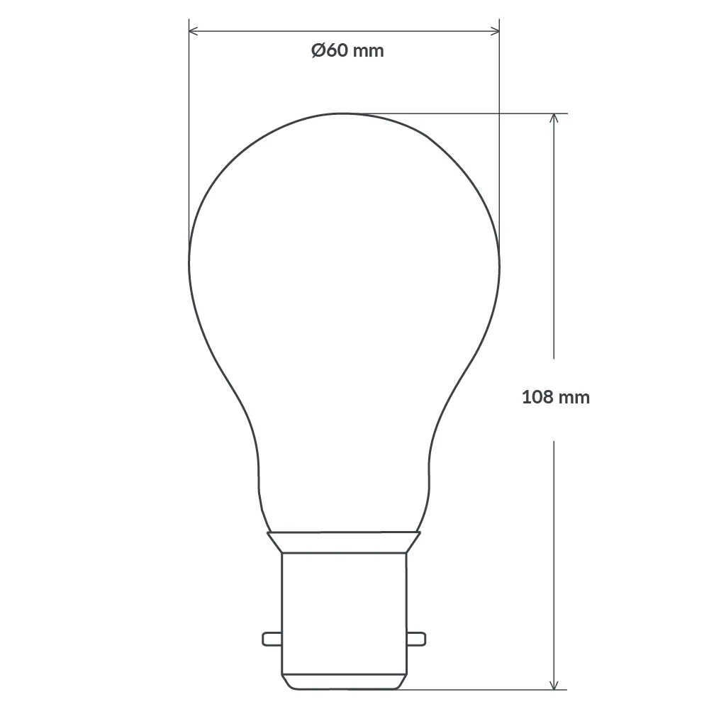 5W Red GLS LED Bulb B22