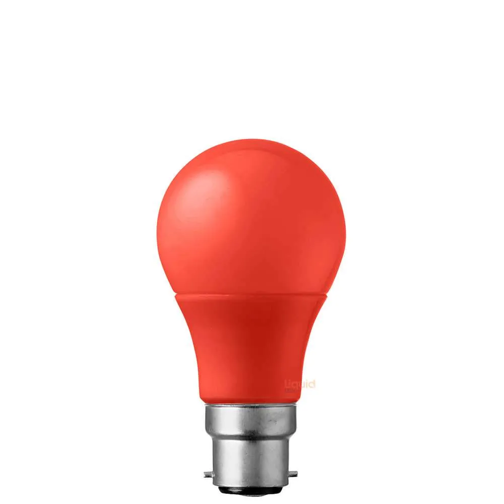 5W Red GLS LED Bulb B22