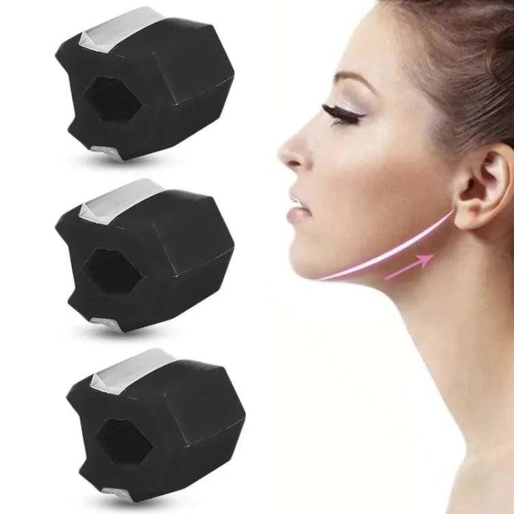 6th Gen 3PC Masseter Ball Silicone Facial Muscle Trainer for Jawline Exercise