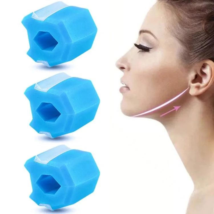 6th Gen 3PC Masseter Ball Silicone Facial Muscle Trainer for Jawline Exercise