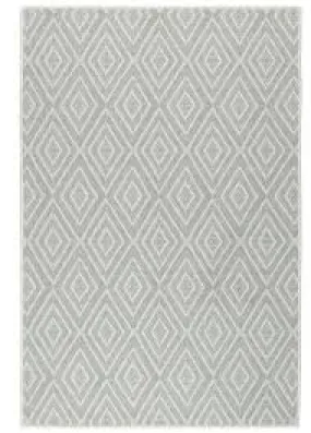 Annie Selke - 3x5 Diamond Platinum Indoor/Outdoor Rug