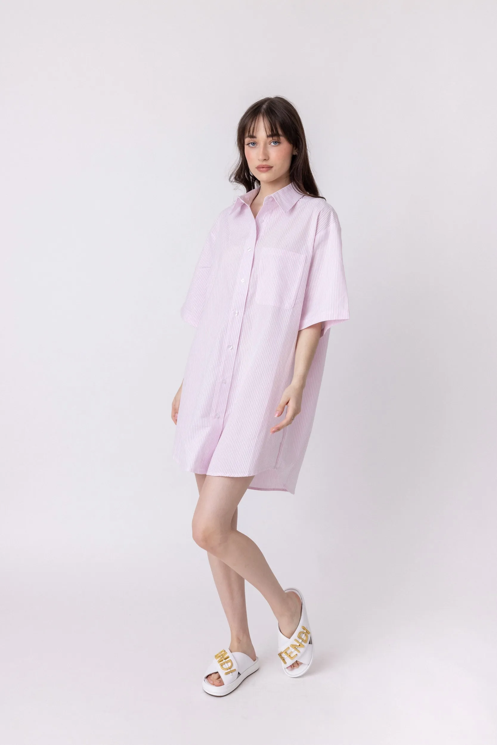 APEX Dress Pink Stripe