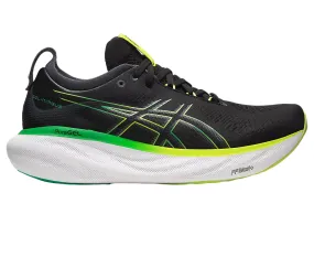 Asics men's running shoe maximum cushioning Gel Nimbus 25 1011B547 003 lemon black 