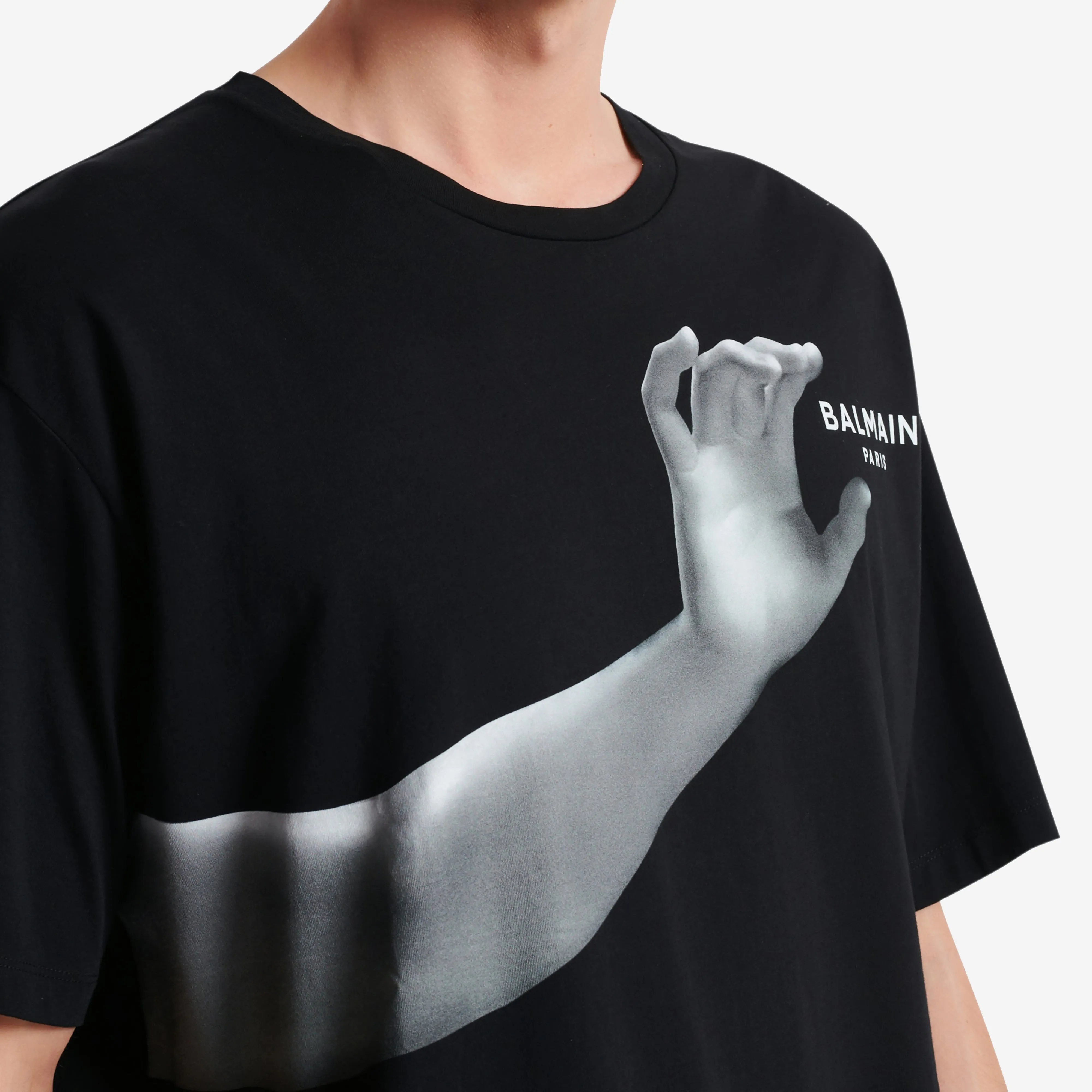 Balmain Classic Statue Print T-Shirt