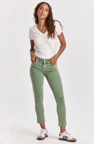 BLAIRE HIGH RISE SLIM STRAIGHT JEANS NEPHRITE