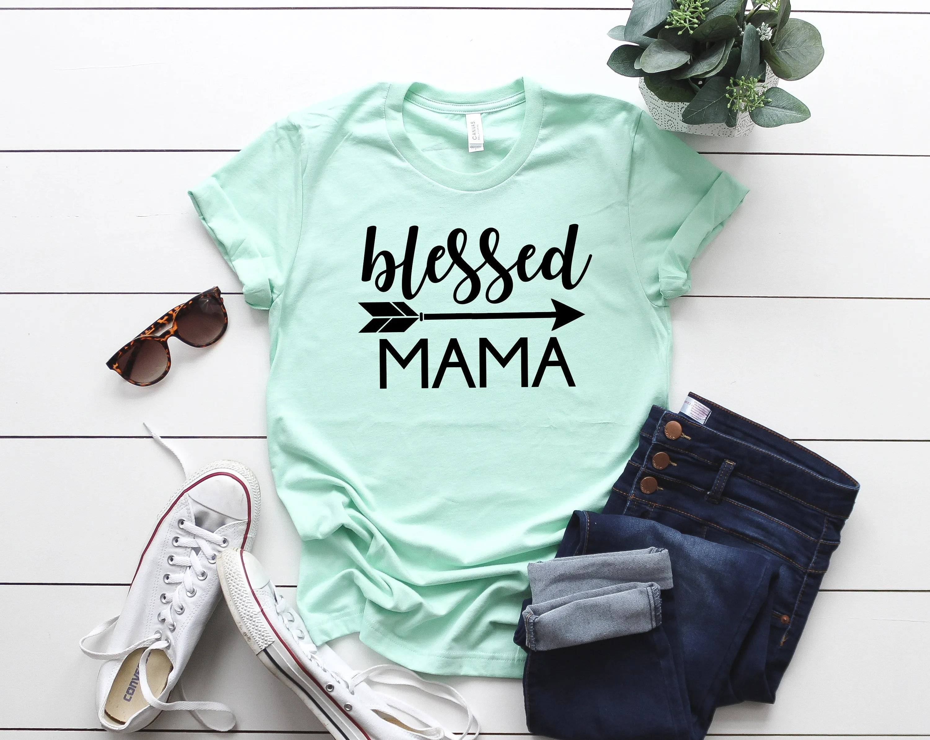 Blessed mama shirt - blessed shirt - mom gift - gift for her - blessed mama tee - gift idea - Mothers day gift - Gift for mom's Birthday