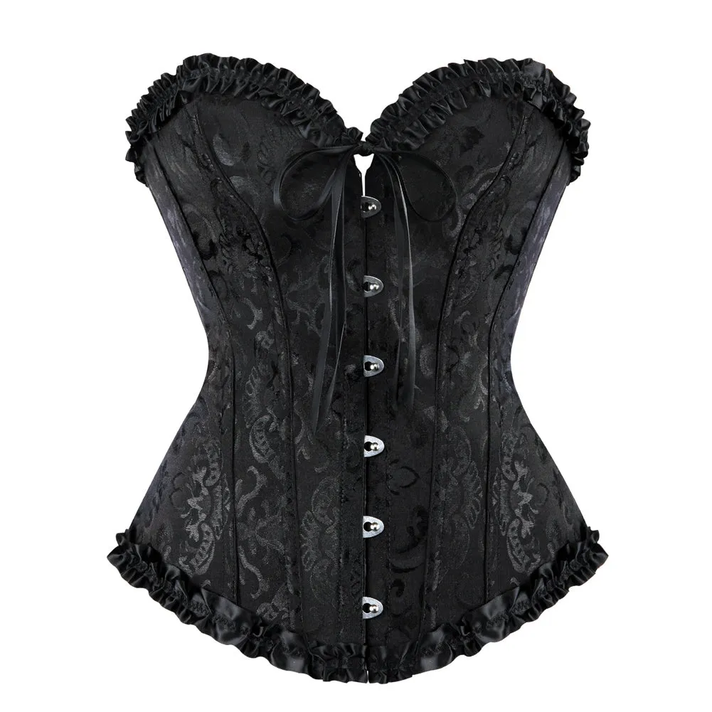 Burlesque Lingerie Overbust Corset