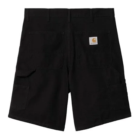 Carhartt WIP Double Knee Short - Black Rinsed