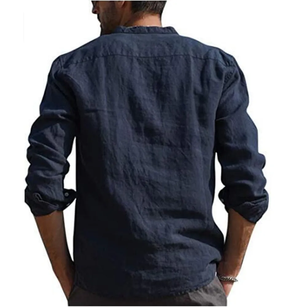 Casual Beach Style Linen Shirt