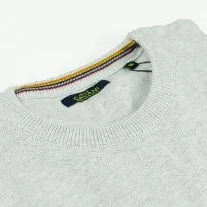 Cavani Men's Knitwear Ecru Crewneck