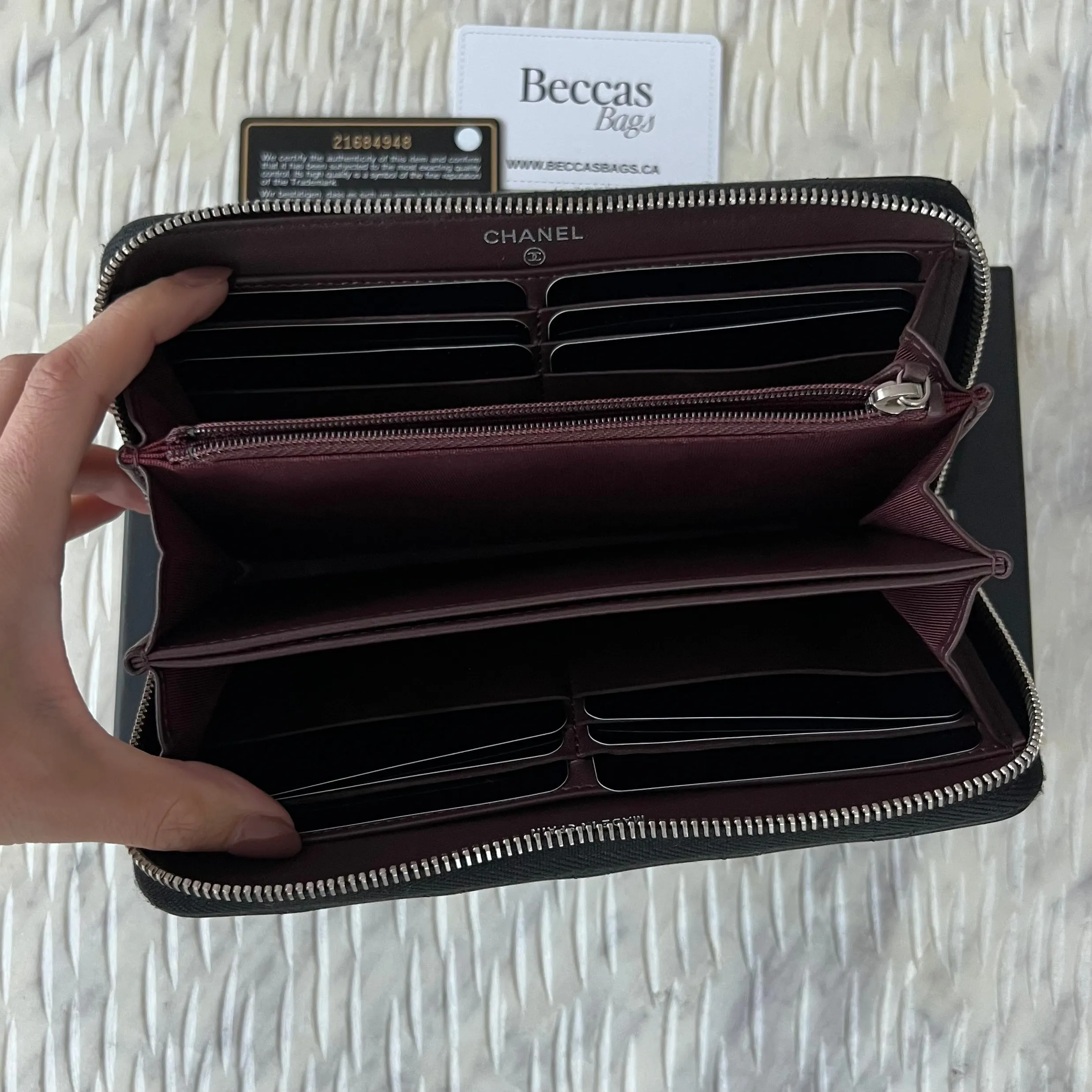 CHANEL CLASSIC LONG ZIPPED WALLET