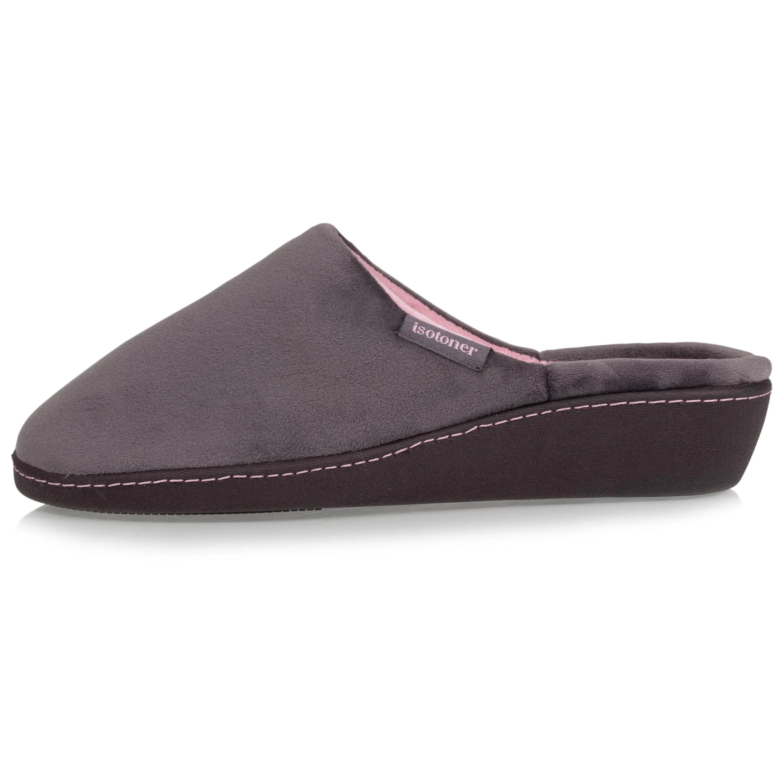 Chaussons mules talon Femme Gris foncé