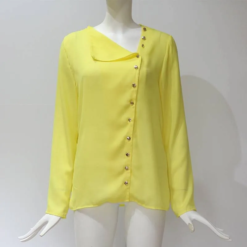 Chiffon Blouse With Buttons