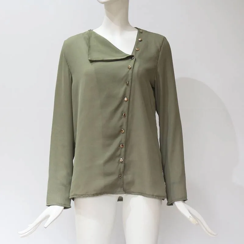 Chiffon Blouse With Buttons