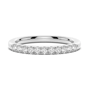 Classic Round Cut Moissanite Wedding Band