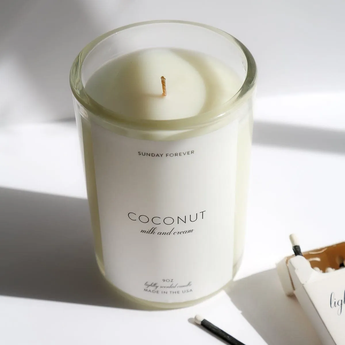 Coconut Luxury Candle with Milk and Cream