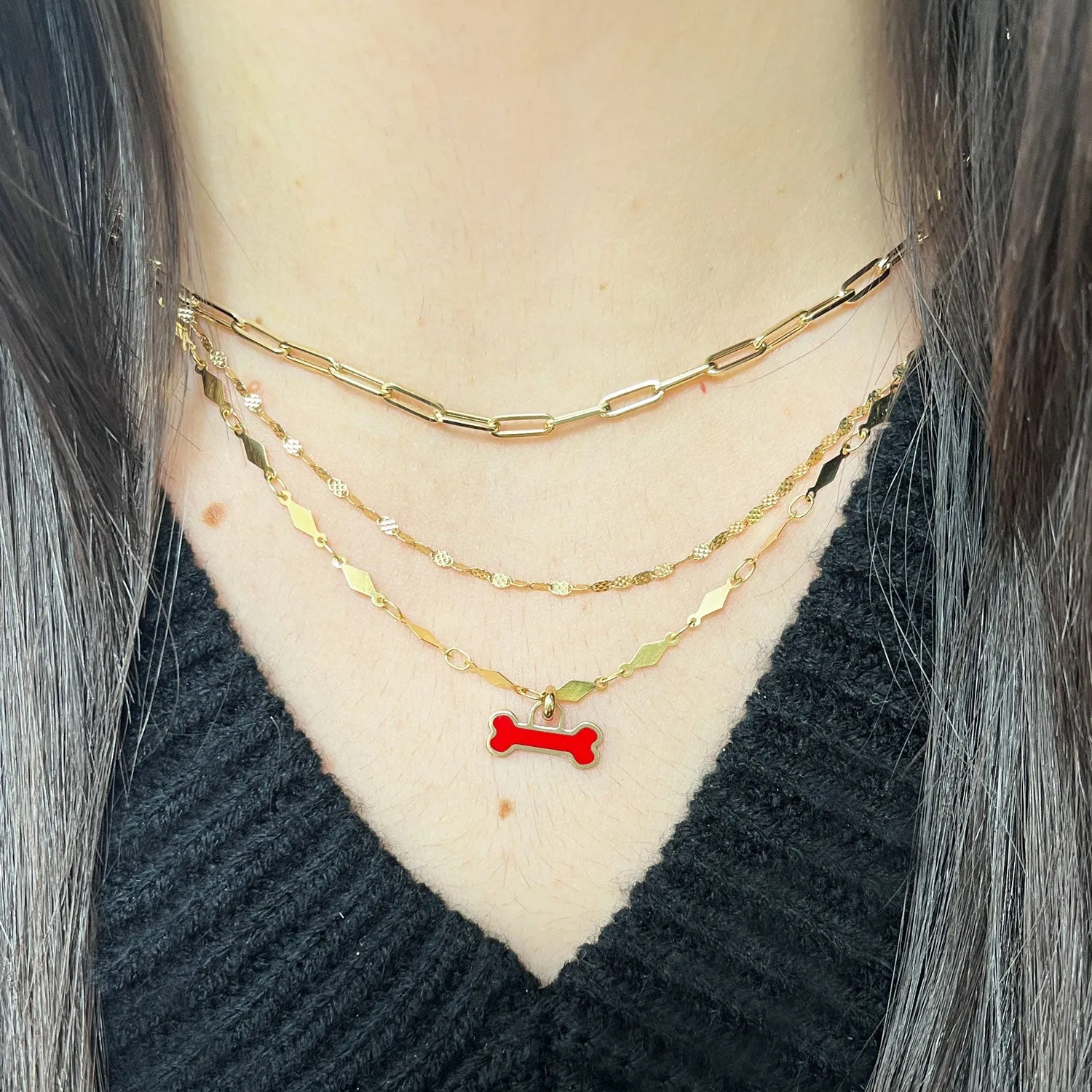 Coral Bone Charm