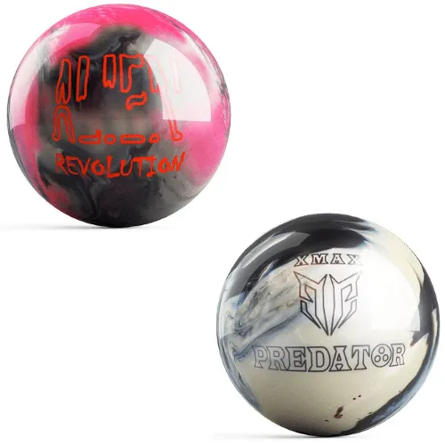 ELITE Alien Revolution & Predator XMax Bowling Balls (2 Ball Bundle)