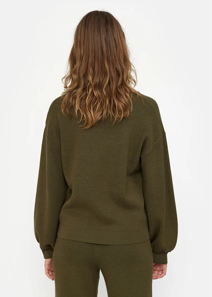 Esmé Studios Melissa Sweater - Dark Olive