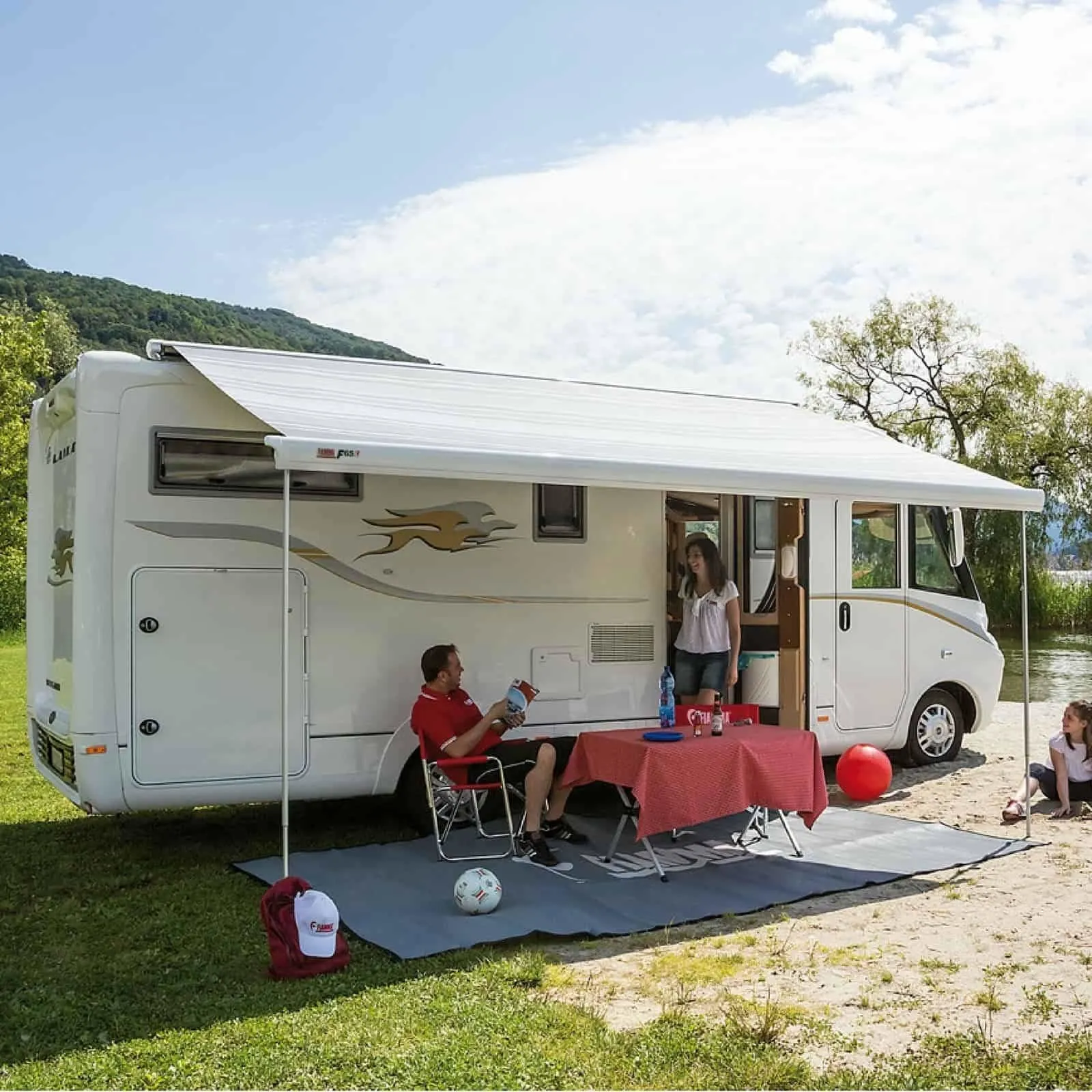 Fiamma F65L Deep Black Motorhome Awning