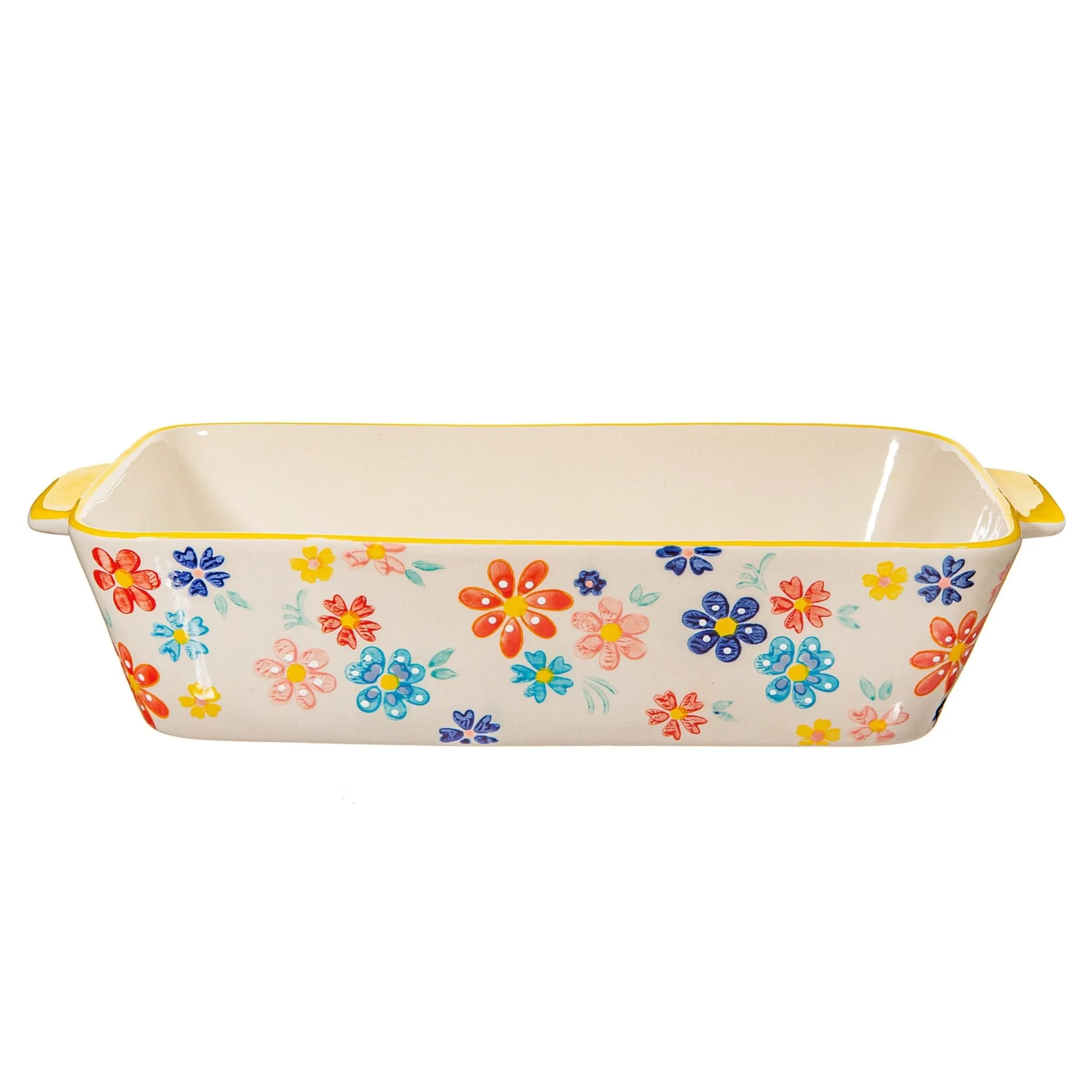 Folk Floral Serving Dish