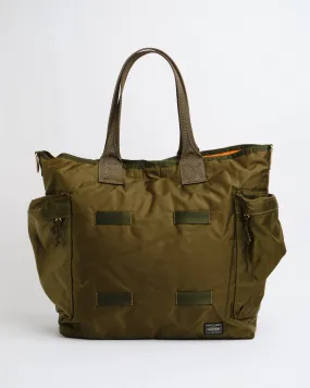 FORCE 2 WAY TOTE BAG OLIVE