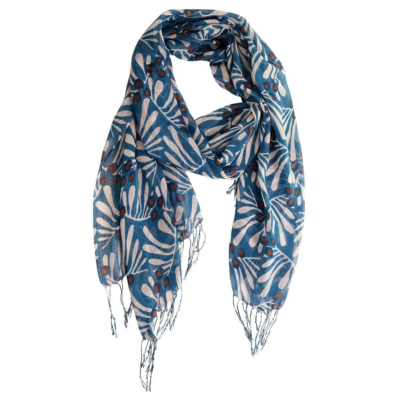 Francoise Featherweight Tassel Lux Scarf