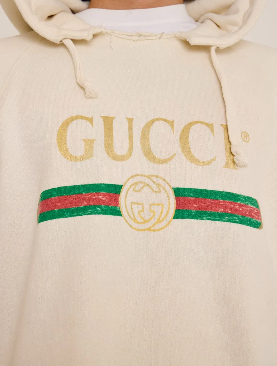 GUCCI BLIND FOR LOVE HOODIE CREAM