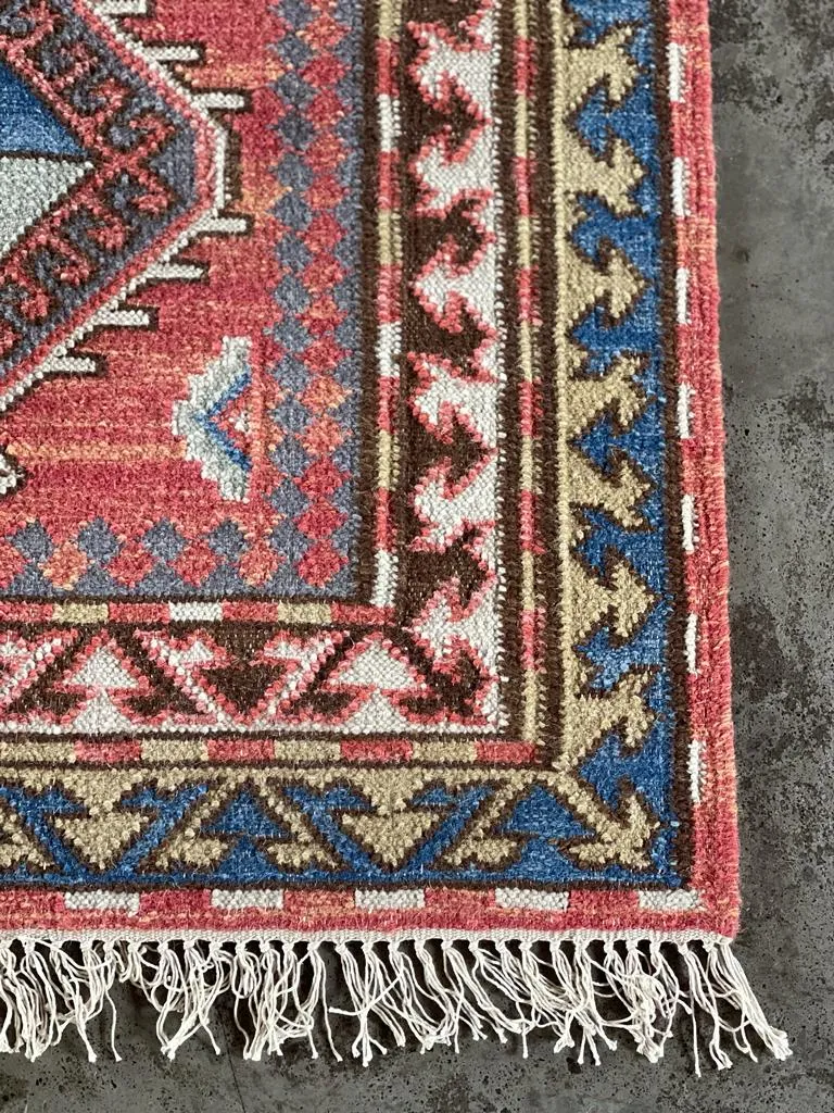 Hand Knotted Wool & Cotton RUG 15