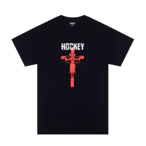 Hockey Sweet Heart Tee - Black