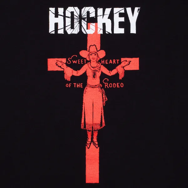 Hockey Sweet Heart Tee - Black