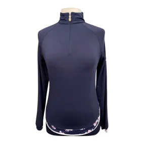 Kastel Denmark Long Sleeve Shirt in Navy/Floral - Women's Small