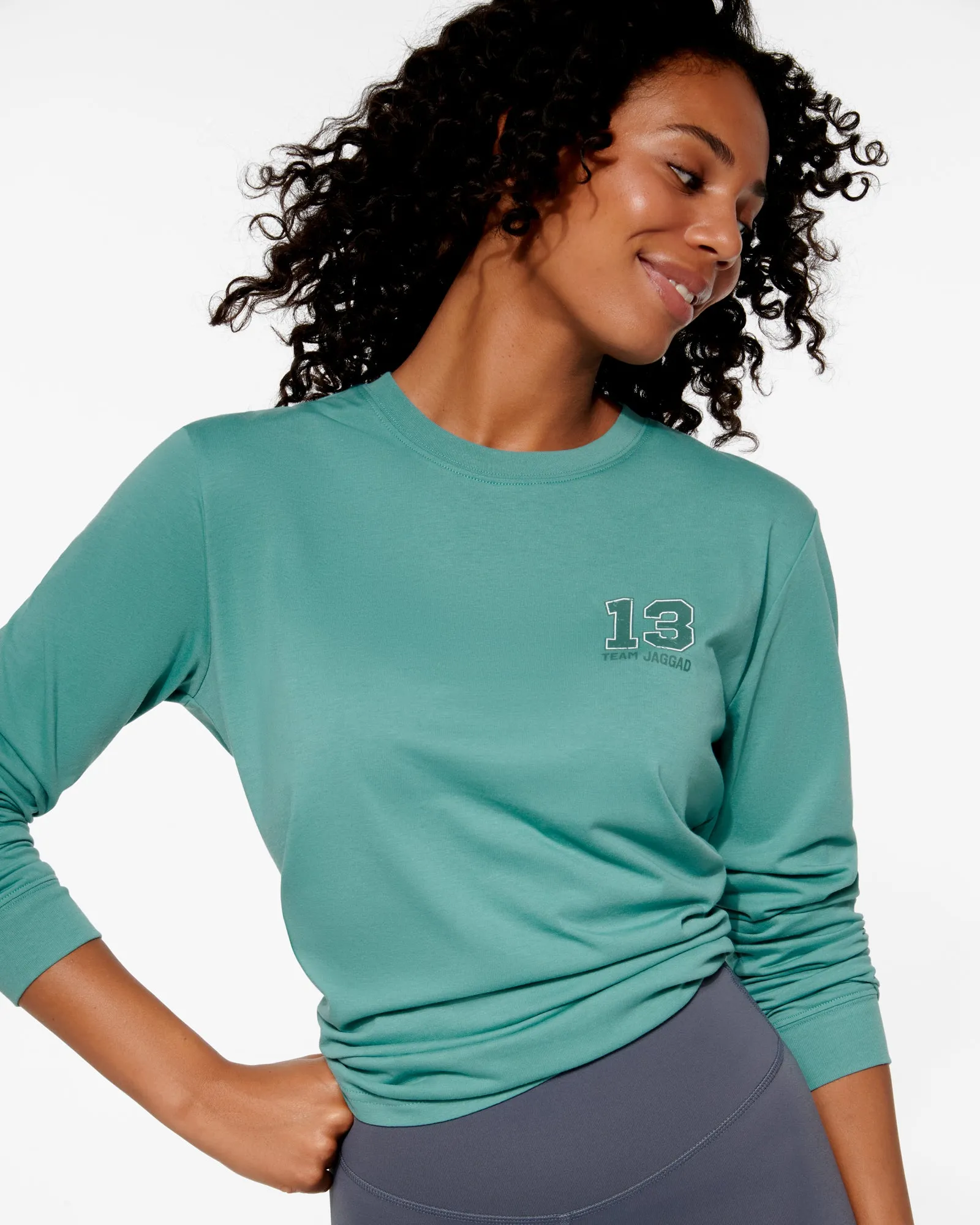 MEMPHIS CLASSIC LONG SLEEVE TEE TEAL