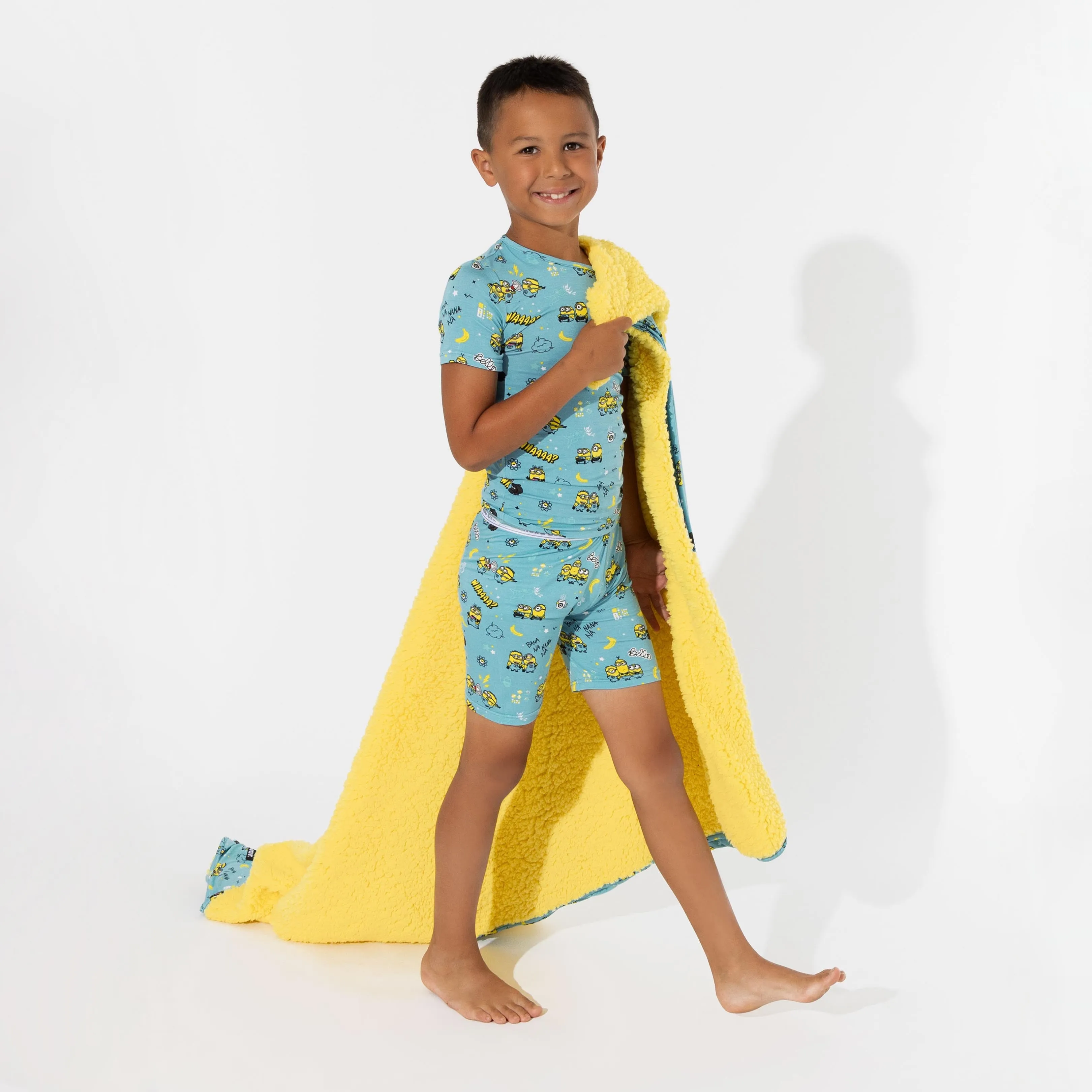 Minions Bello Banana Bamboo Kids Pajama Short Set