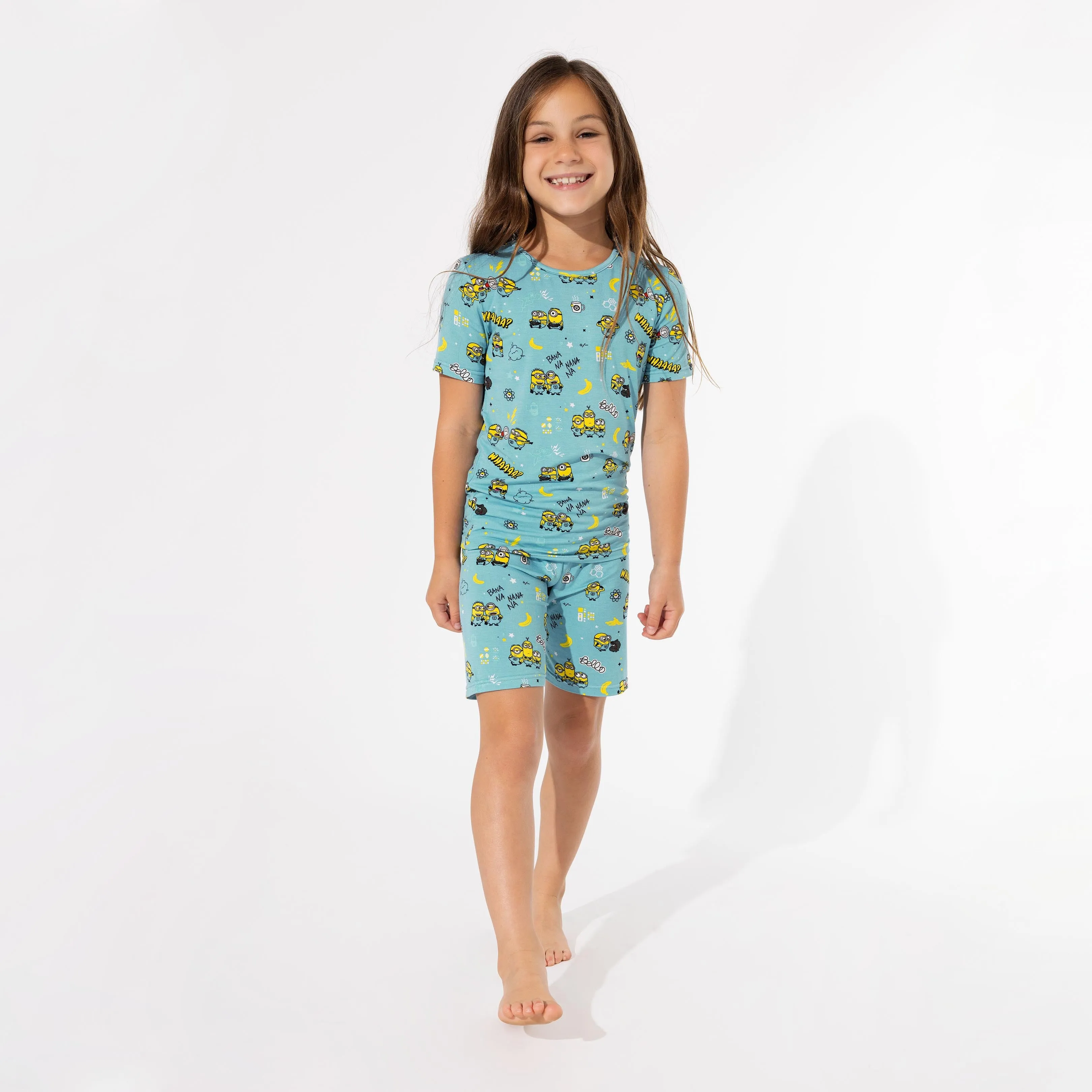 Minions Bello Banana Bamboo Kids Pajama Short Set