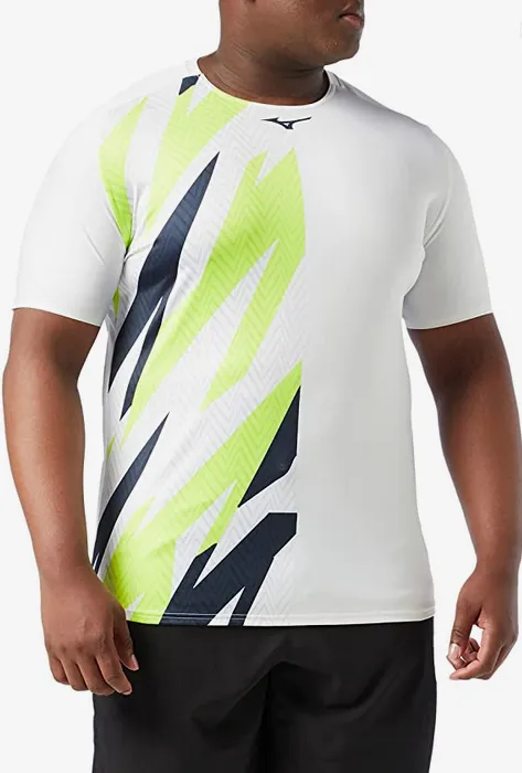 Mizuno Men's Running T-shirt Shadow Graphic 62GA2002 01 white 