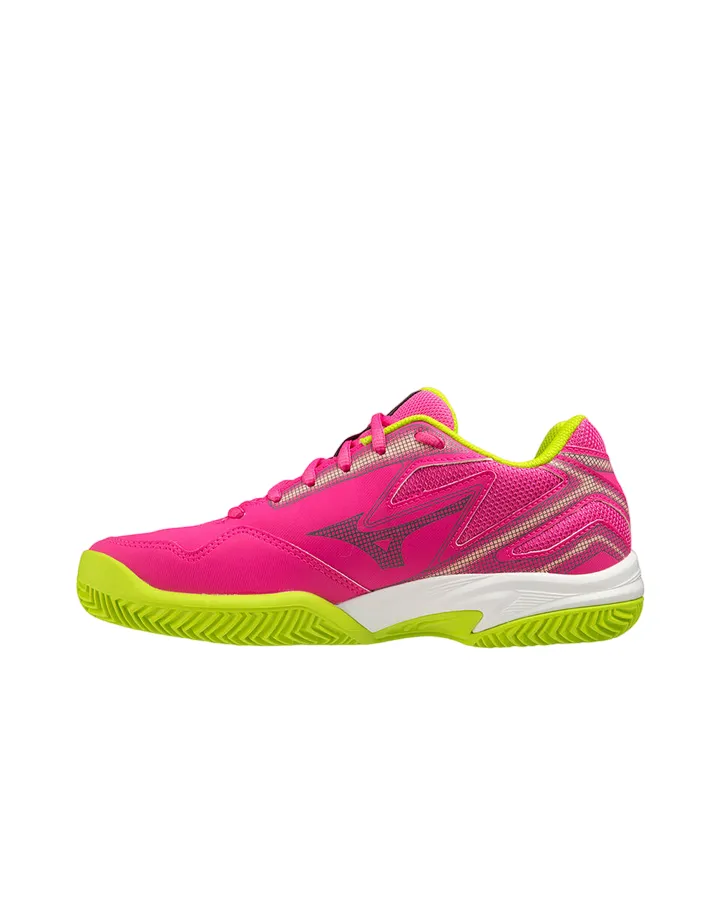 Mizuno women's padel shoe Break Shot 4 61GB233666 fuchsia yellow white 