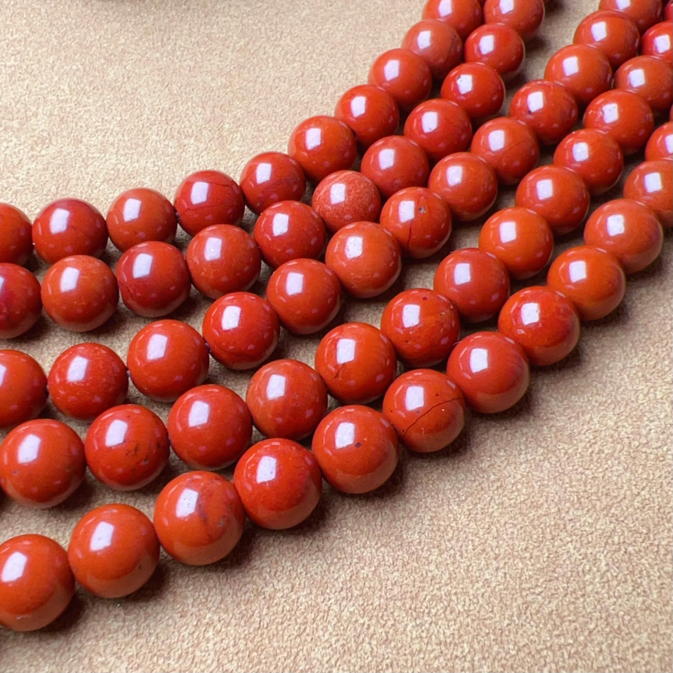 Natural 8mm Red Jasper Stone Round Bead Strands DIY Crafts Jewelry Making Project