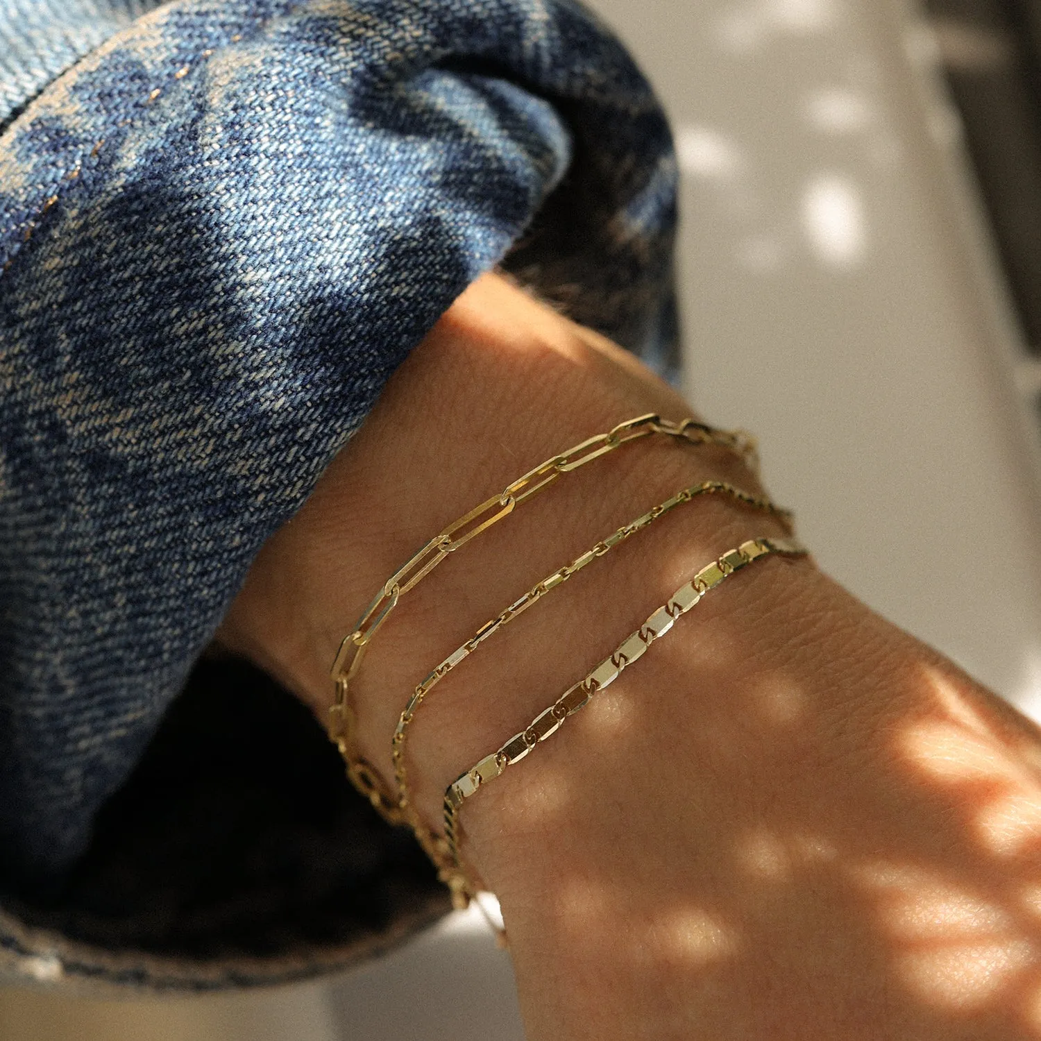 Nostalgia Chain Bracelet | Solid 14k Gold