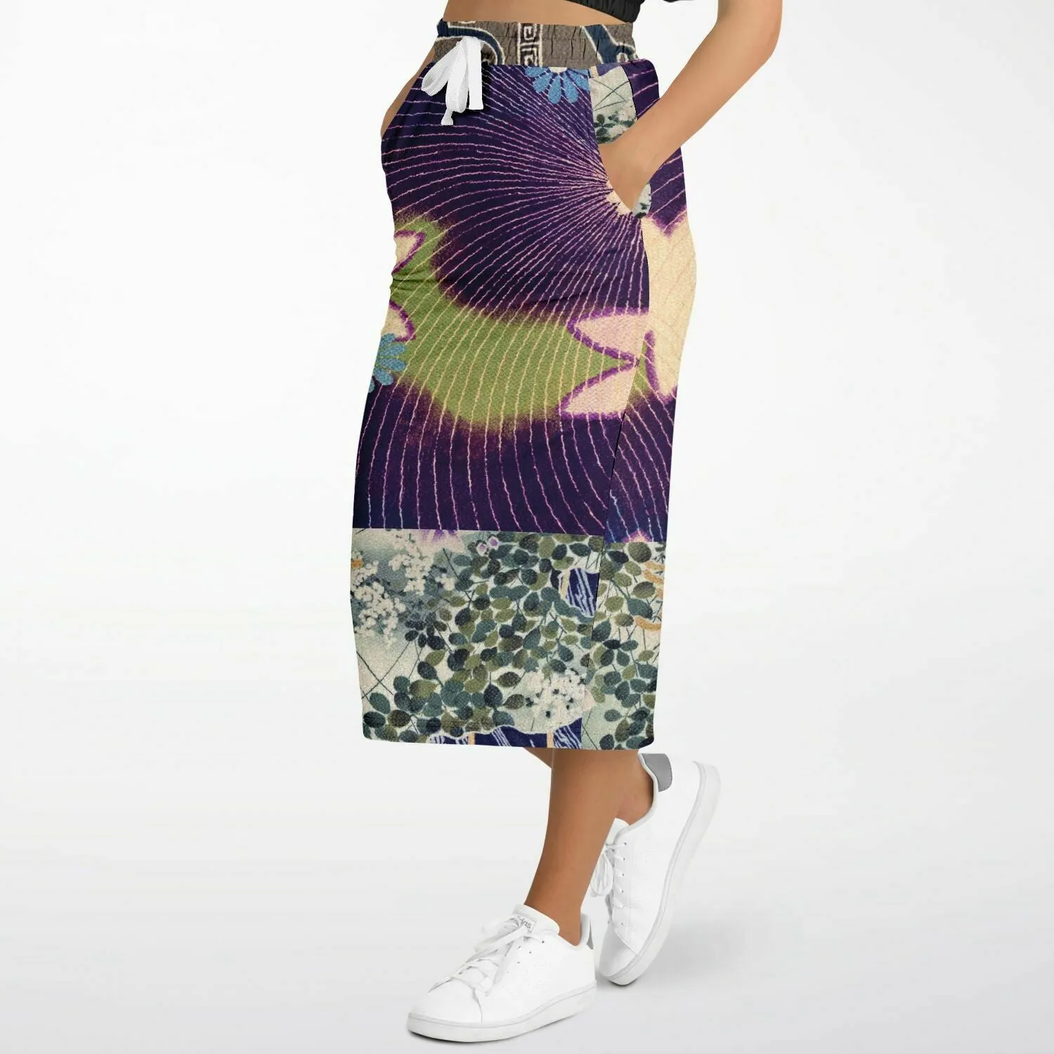 Panda Surprise Eco-Poly Long Pocket Skirt