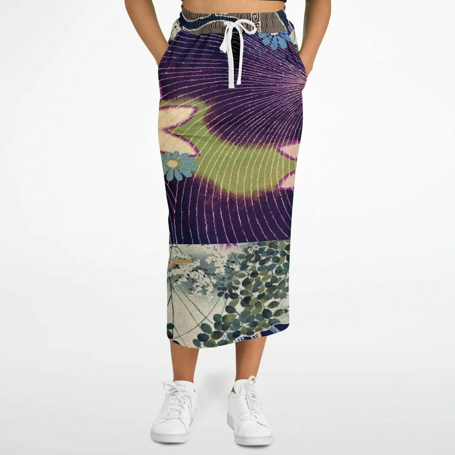 Panda Surprise Eco-Poly Long Pocket Skirt