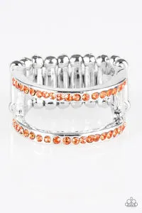 Paparazzi Accessories  - Surrender the Sparkle #RO1/A2 - Orange Ring