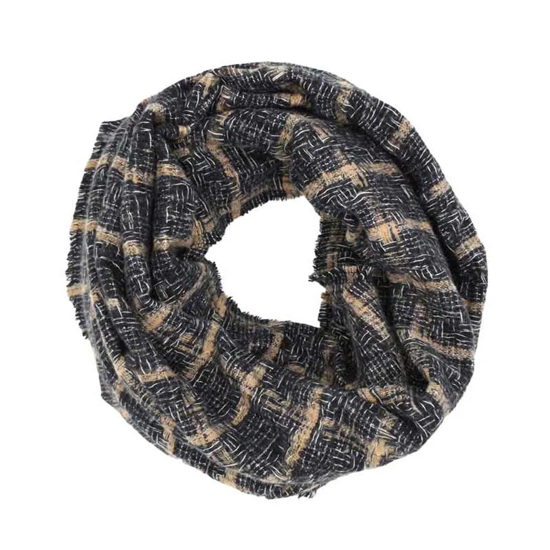 Plaid Check Infinity Scarf