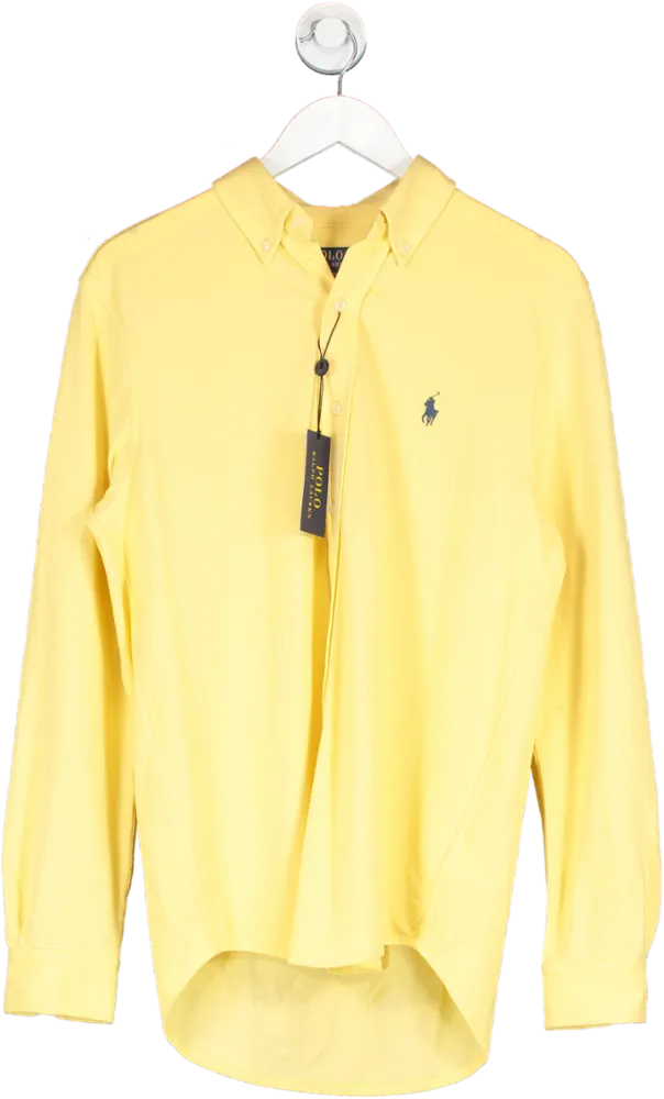 Polo Ralph Lauren Yellow Featherweight Jersey Shirt BNWT UK S